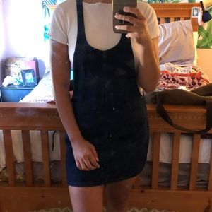 Zara Pinafore Denim Dress